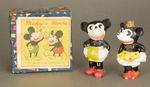 "MICKY & MINNE" (SIC) BOXED BISQUE PAIR.