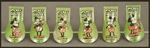 "MICKEY MOUSE" PROBABLE SET OF SIX LITHO TIN CLICKERS.