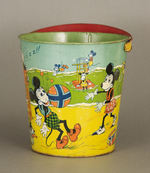 LARGE SAND PAIL FEATURING UNAUTHORIZED LIKENESSES OF MICKEY, MINNIE AND KRAZY KAT.