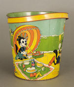 LARGE SAND PAIL FEATURING UNAUTHORIZED LIKENESSES OF MICKEY, MINNIE AND KRAZY KAT.