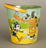 LARGE SAND PAIL FEATURING UNAUTHORIZED LIKENESSES OF MICKEY, MINNIE AND KRAZY KAT.