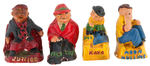 COMIC CHARACTER SALT & PEPPER SETS INCLUDING DICK TRACY/CAPT. MIDNIGHT.