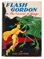 "FLASH GORDON IN THE CAVERNS OF MONGO" HARDCOVER W/DUST JACKET.