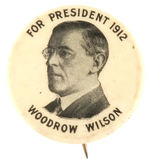 WOODROW WILSON 1912 BUTTON.