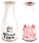 DISNEY CHARACTER MILK BOTTLE.