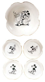 MICKEY MOUSE GERMAN CHINA BRIDGE SET.