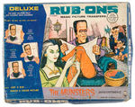 "THE MUNSTERS DELUXE RUB-ONS MAGIC PICTURE TRANSFERS" SET.