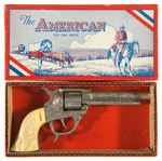 "KILGORE AMERICAN" BOXED CAST IRON CAP GUN.