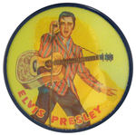 “ELVIS PRESLEY” FULL COLOR FLASHER BUTTON FROM HAKE COLLECTION.