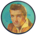 “ELVIS PRESLEY” FULL COLOR FLASHER BUTTON FROM HAKE COLLECTION.