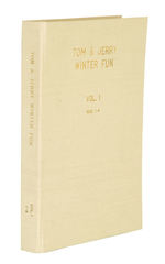 TOM AND JERRY WINTER FUN V1 #1-4 DELL GIANT DELL FILE 1952-55 BOUND VOLUME.