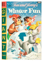 TOM AND JERRY WINTER FUN ANNUAL V2 #5-7 DELL GIANT DELL FILE 1956-58 BOUND VOLUME.