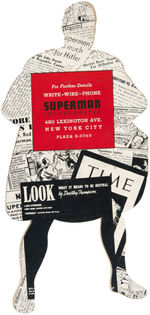 SUPERMAN DIE-CUT PROMOTIONAL FOLDER.