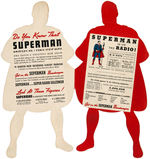 SUPERMAN DIE-CUT PROMOTIONAL FOLDER.