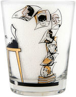 "DC - SUPERMAN - NATIONAL COMICS" PROMOTIONAL GLASS (VARIETY).