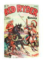 RED RYDER V8 #85-96 DELL FILE 1950-51 BOUND VOLUME.