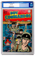 BOY COMMANDOS #10 SPRING 1945 CGC 8.5 CREAM TO OFF-WHITE PAGES.