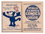 "BALTIMORE AMERICAN" NEWSPAPER PREMIUM COMIC CHARACTER CARDS AND ADVERTISING BLOTTER.