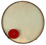 "SPIKE JONES JUNIOR CITY SLICKERS" LARGE TOY DRUM.