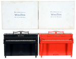 “WURLITZER” PIANO BANKS IN BOXES.