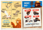 SMOKEY BEAR POSTERS/STICKERS.