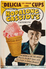 HOPALONG CASSIDY ICE CREAM CONE LOT.