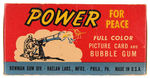 “POWER FOR PEACE” RARE BOWMAN GUM CARD DISPLAY BOX.