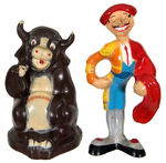 “FERDINAND” AND MATADOR PAIR BY CROWN TOY COMPANY.