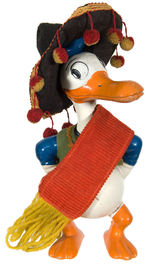 LONG-BILLED DONALD DUCK IN MEXICAN ATTIRE COMPOSITION DOLL BY KNICKERBOCKER.