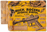 "BUCK ROGERS U-235 ATOMIC PISTOL" W/BLACK FINISH.