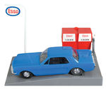 “SUPER POWER GAS STATION” BOXED SET WITH BATTERY-OPERATED MUSTANG.
