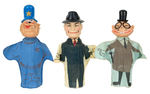 DICK TRACY CHARACTER HAND PUPPET SET.