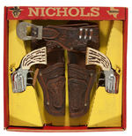 NICHOLS/KUSAN DOUBLE GUN & HOLSTER BOXED SET.