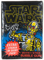 “STAR WARS” TOPPS SERIES 1 FULL GUM CARD DISPLAY BOX.