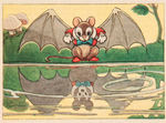 “THE FLYING MOUSE” PUBLICITY ORIGINAL ART AND BONUS.