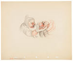 SNOW WHITE DWARFS HAPPY AND GRUMPY ORIGINAL CONCEPT ART SIX PART SEQUENCE.