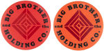 JANIS JOPLIN RELATED TRIO OF BUTTONS NAMING "BIG BROTHER AND THE HOLDING CO."