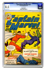 CAPTAIN MARVEL ADVENTURES #43 FEBRUARY 1945 CGC 8.5 OFF-WHITE PAGES.