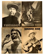 "YESTERDAY/REMEMBER WHEN" FANZINE SET FEATURING MONSTER, MOVIE, WESTERN CONTENT.