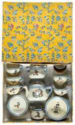 “MICKEY AND MINNIE MOUSE” BOXED CHINA TEA SET.