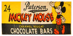 “MICKEY MOUSE PATERSON CARAMEL NOUGAT CHOCOLATE BARS” BOX.