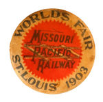 WORLD'S FAIR FIVE RAILROAD RELATED ITEMS.