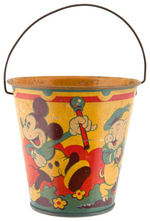 "DONALD DUCK" & FRIENDS SAND PAILS.