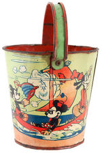 "DONALD DUCK" & FRIENDS SAND PAILS.