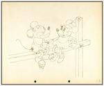 TOUCHDOWN MICKEY PENCIL DRAWING.