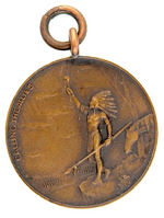 "BROTHERHOOD OF NORTH AMERICAN INDIANS" RARE EARLY BOXED MEDAL.