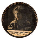 "MARY PICKFORD AMERICA'S 'SWEETHEART'" C. 1914 THEATRE POCKET MIRROR.