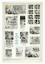 "ALICE IN WONDERLAND" PRESSBOOK & WINDOW CARD.