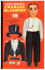 “EDGAR BERGEN’S CHARLIE McCARTHY” PAPERDOLLS BOOK.