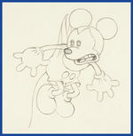 TRADER MICKEY PRODUCTION DRAWING PAIR FEATURING MICKEY MOUSE.